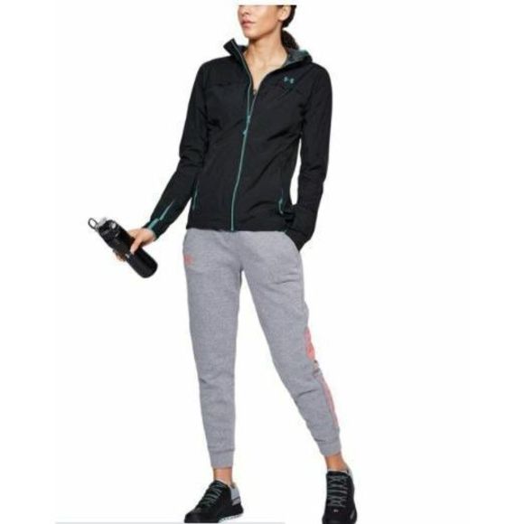 UNDER ARMOUR 1315122-001 UA Womens Sz XSmall Black Scrambler Hiking Jacket $160+ - Picture 7 of 7